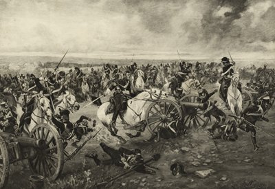 The Scots Greys at Waterloo, 18 June 1815, c.1902 by Henri Louis Dupray